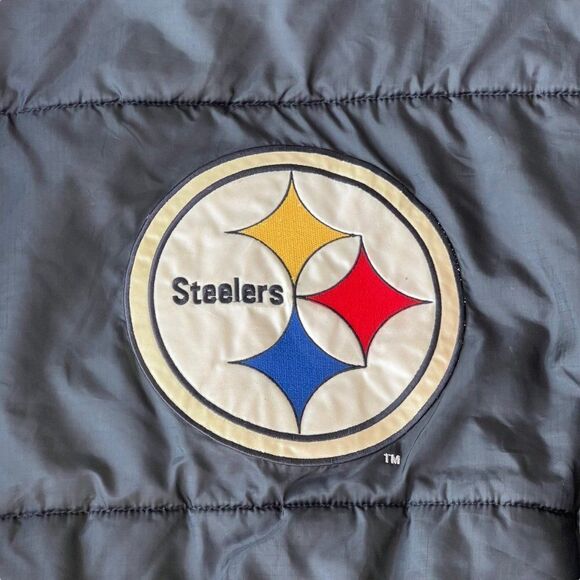 Pro Player For Foot Locker Vintage Pittsburgh Steelers Reversible Jacket Men's X - Picture 9 of 13